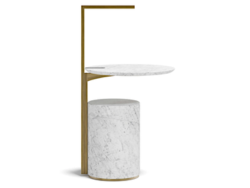 HUGO - Marble and metal coffee table / bedside table by Capital Collection - view 2